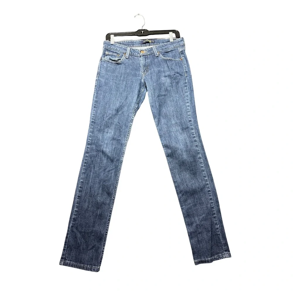 Levi's 524 Too Superlow Jeans Womens 7 Medium Blue Excellent Denim Stretch